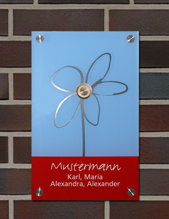 Klingelschild mit LED-Klingelknopf  | Visit