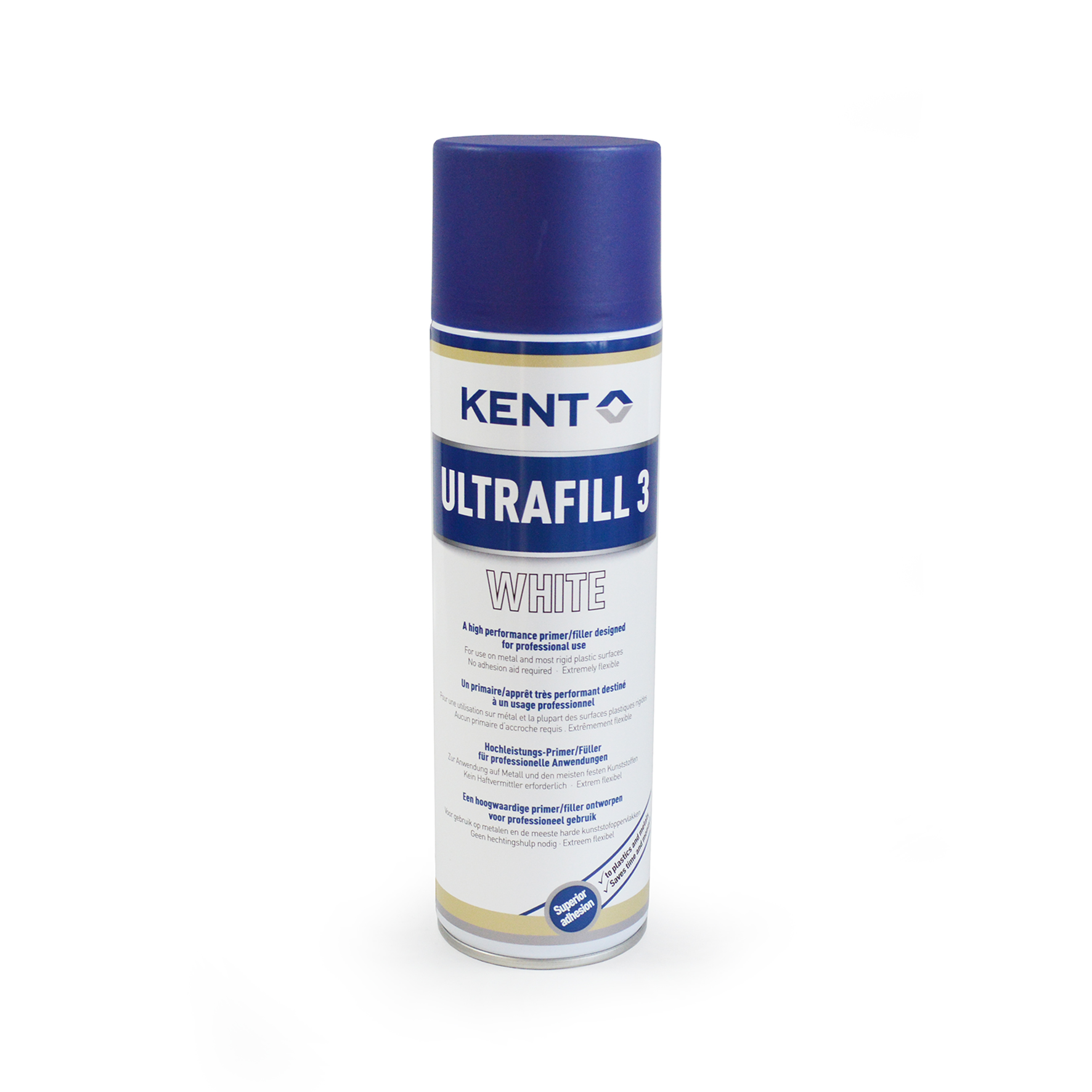 Hochleistungs-Primer/Füller | 1K-Grundierfüller auf Metall und den meisten festen Kunsstoffen | Kent Ultrafill 3, schwarz und weiß